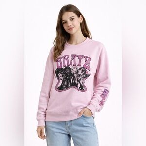 Bratz Dolls Y2K Pink Graphic Sweatshirt Size M